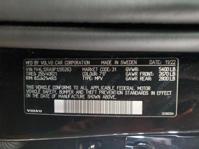 2023 VOLVO XC60 ULTIM YV4L12RA9P1295263