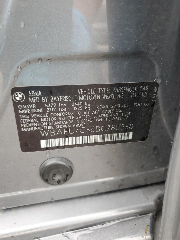 WBAFU7C56BC780938 2011 BMW 535 Xi