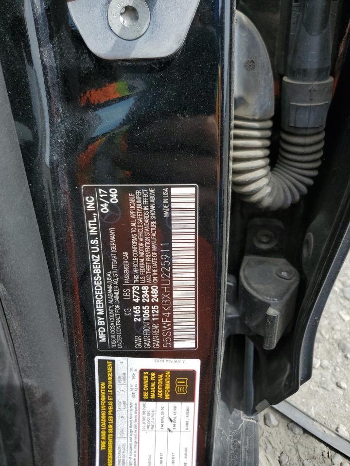 55SWF4KBXHU225911 2017 Mercedes-Benz C 300 4Matic