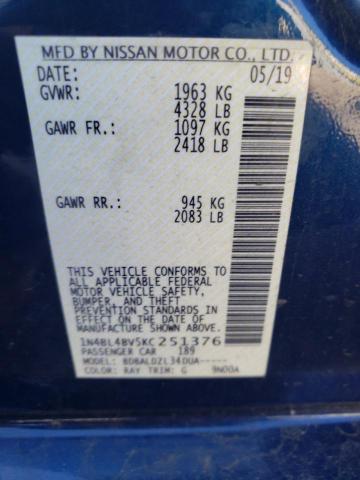 2019 NISSAN ALTIMA S - 1N4BL4BV5KC251376