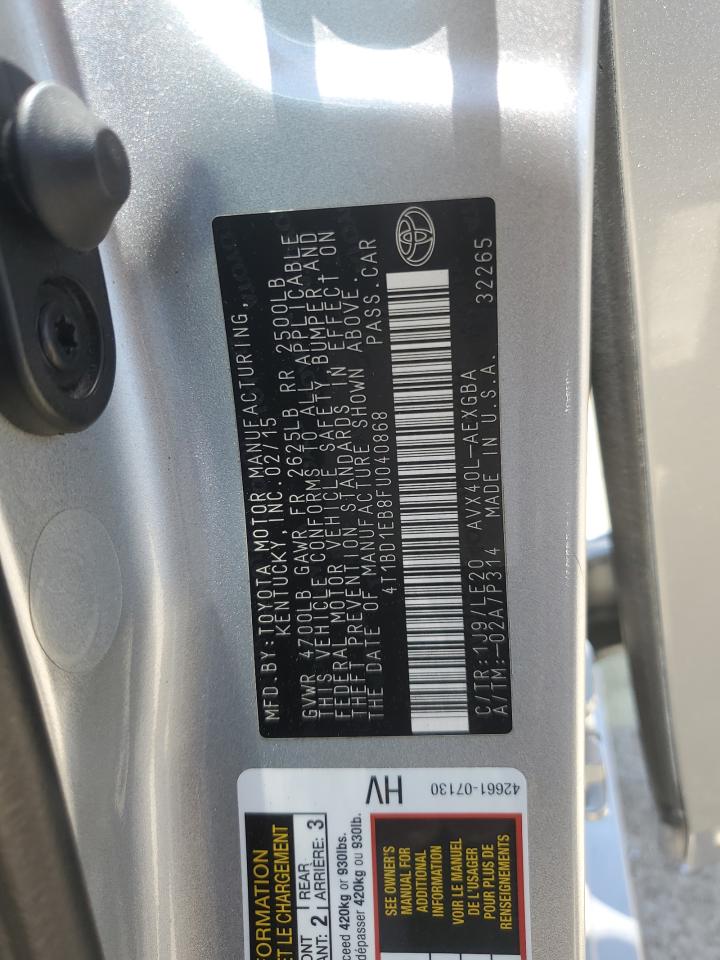 4T1BD1EB8FU040868 2015 Toyota Avalon Hybrid