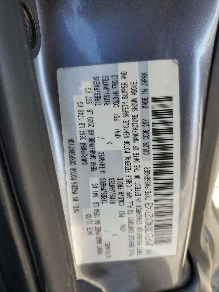 JM1FE17N740127143 2004 Mazda Rx8