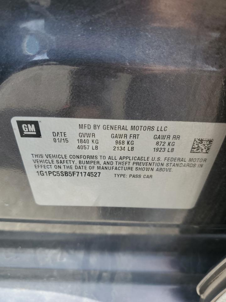 1G1PC5SB5F7174527 2015 Chevrolet Cruze Lt