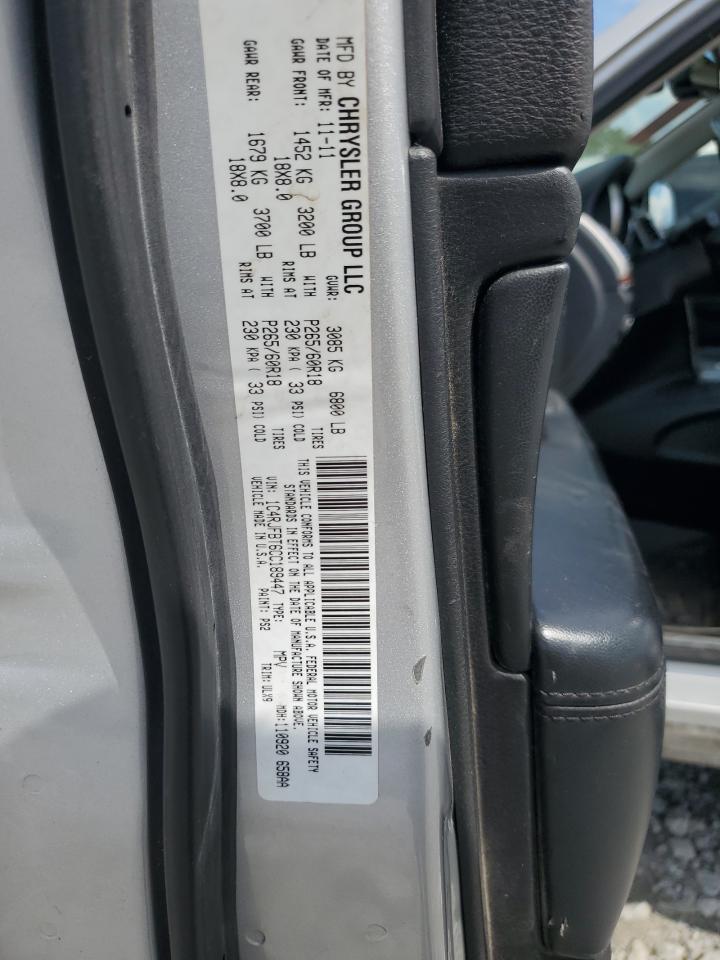 1C4RJFBT6CC189447 2012 Jeep Grand Cherokee Limited