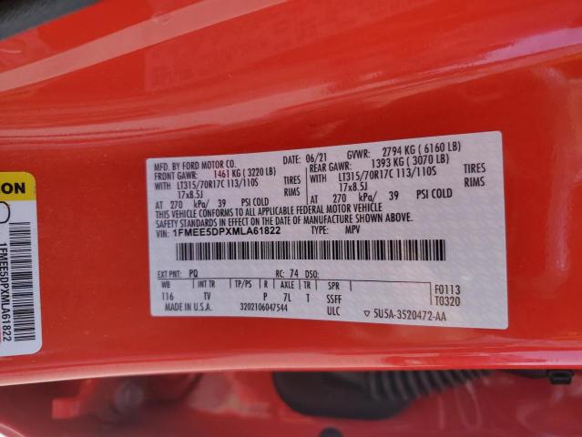 2021 FORD BRONCO BAS - 1FMEE5DPXMLA61822