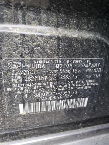 2023 Hyundai Ioniq 6 Sel VIN: KMHM34ACXPA050798 Lot: 55333134