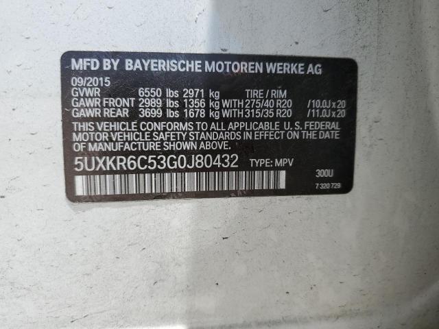 VIN 5UXKR6C53G0J80432 2016 BMW X5, Xdrive50I no.13