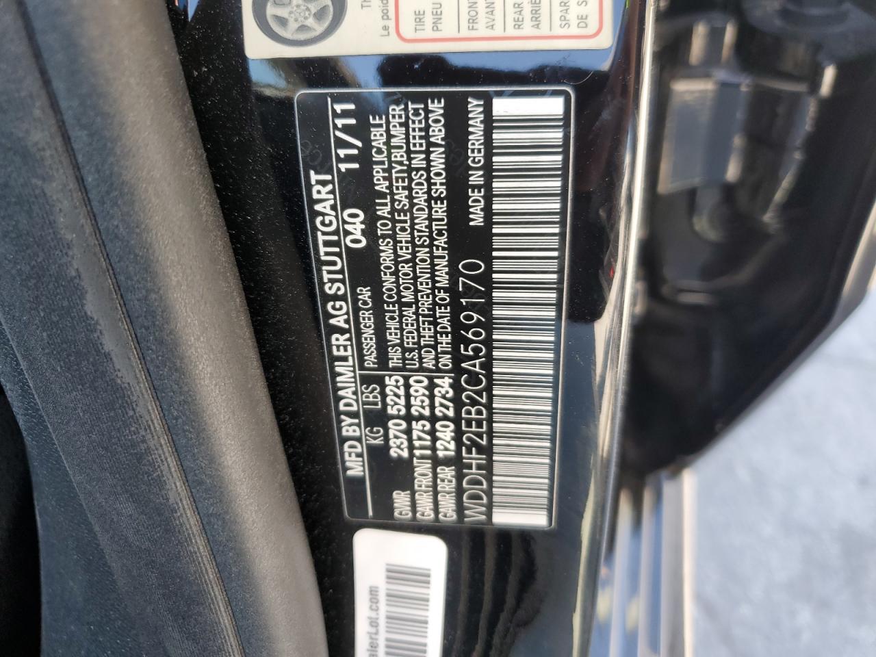 WDDHF2EB2CA569170 2012 Mercedes-Benz E 350 Bluetec