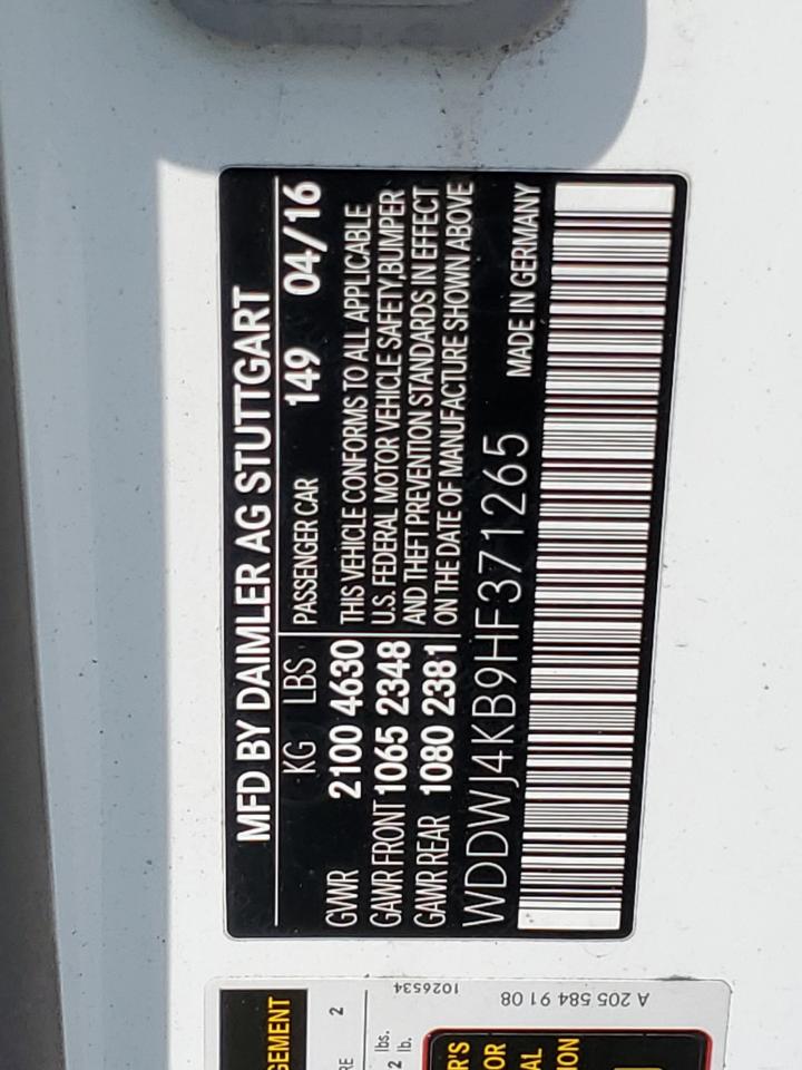 WDDWJ4KB9HF371265 2017 Mercedes-Benz C 300 4Matic