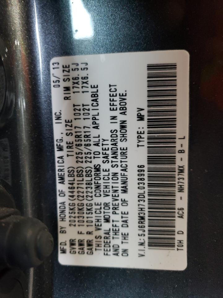 5J6RM3H73DL038996 2013 Honda Cr-V Exl