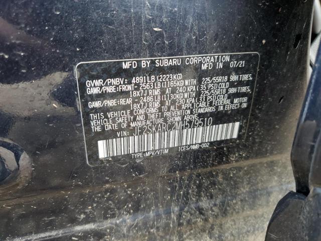 2021 Subaru Forester Sport VIN: JF2SKARC2MH579510 Lot: 56456984