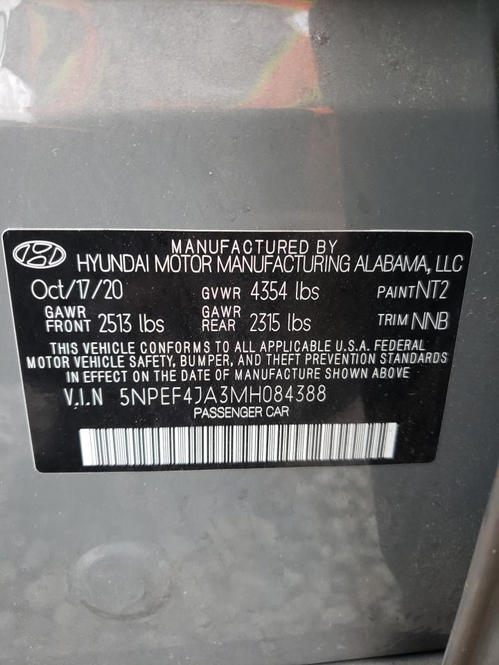 5NPEF4JA3MH084388 2021 Hyundai Sonata Sel