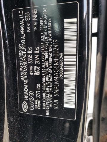 2021 Hyundai Elantra Sel VIN: 5NPLM4AG5MH002419 Lot: 54169524