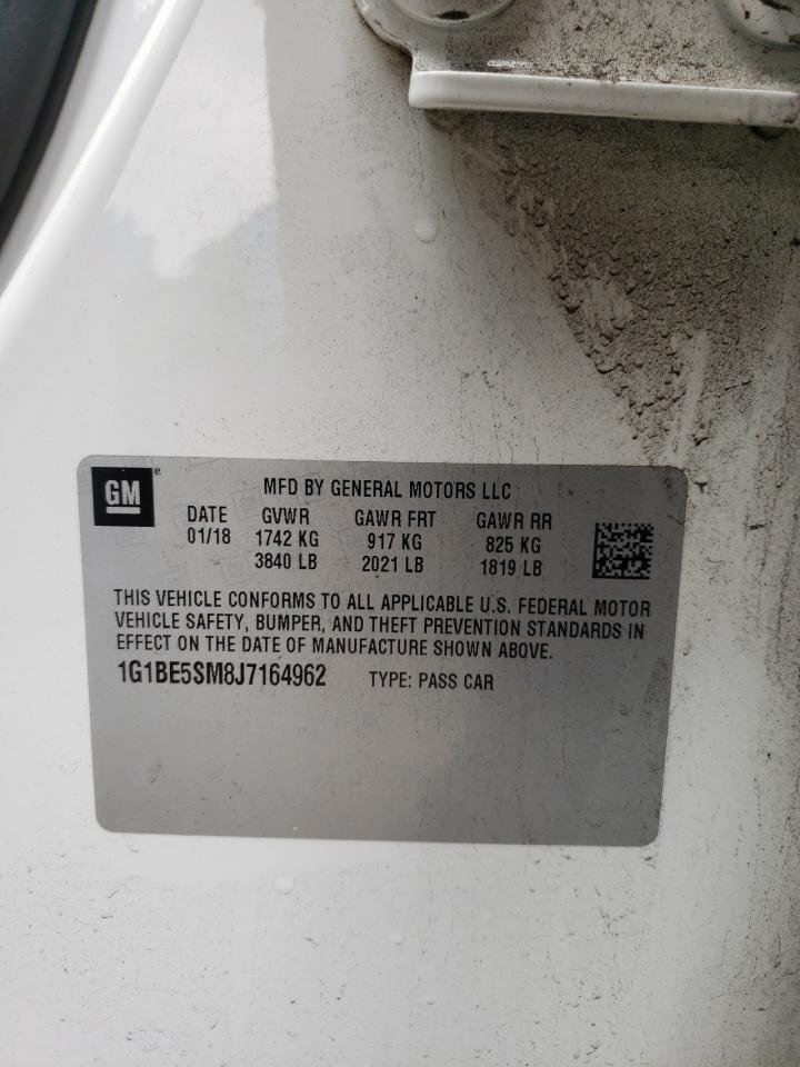 1G1BE5SM8J7164962 2018 Chevrolet Cruze Lt