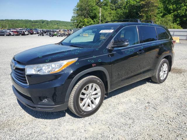 VIN 5TDZKRFH3ES036238 2014 Toyota Highlander, LE no.1