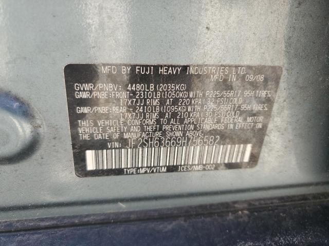 2009 Subaru Forester 2.5X Premium VIN: JF2SH63669H756582 Lot: 56787704
