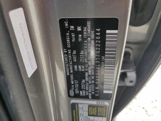 2018 Kia Optima Ex VIN: 5XXGU4L31JG222644 Lot: 54670014