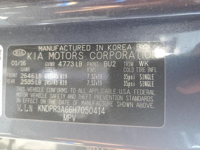 2017 KIA SPORTAGE S - KNDPR3A66H7050414