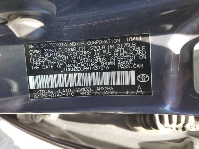 2011 Toyota Prius VIN: JTDKN3DU6B1437216 Lot: 54179334