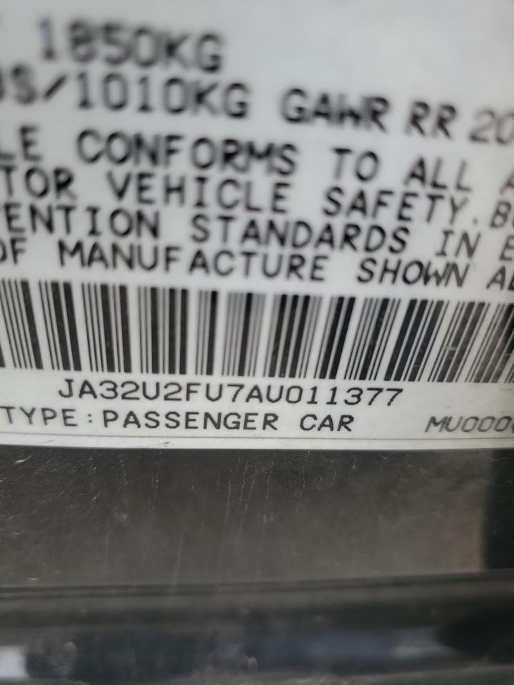 JA32U2FU7AU011377 2010 Mitsubishi Lancer Es/Es Sport