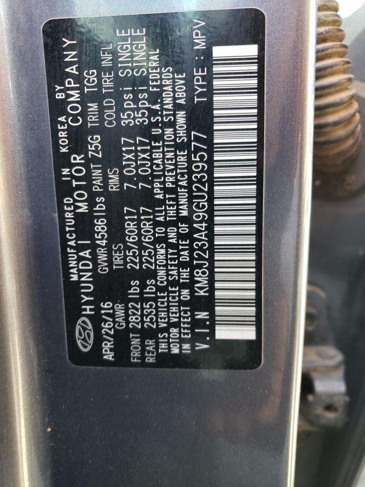 KM8J23A49GU239577 2016 Hyundai Tucson Se