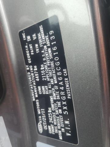 2012 Kia Optima Sx VIN: 5XXGR4A68CG016139 Lot: 55495294