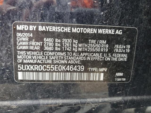 VIN 5UXKR0C55E0K46439 2014 BMW X5, Xdrive35I no.13