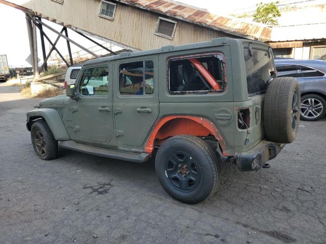 JEEP WRANGLER U 2019 green  gas 1C4HJXEG3KW529683 photo #3