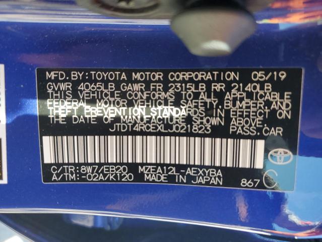 2020 Toyota Corolla Xse VIN: JTDT4RCEXLJ021823 Lot: 53419694