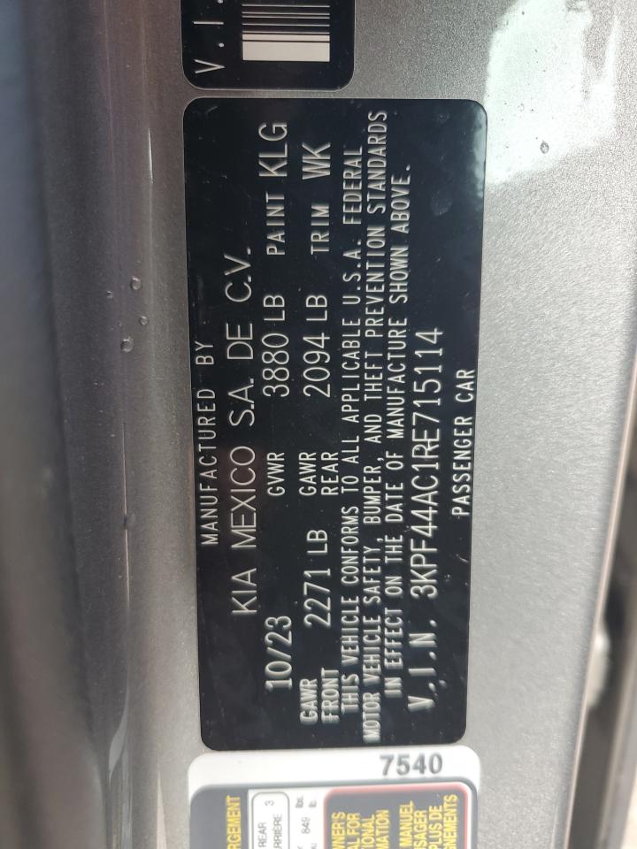 3KPF44AC1RE715114 2024 Kia Forte Gt