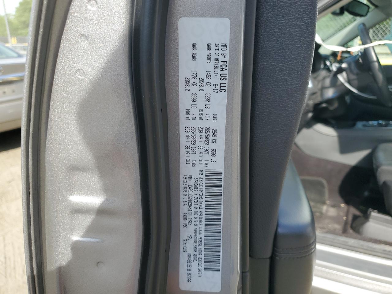 1C4RDJDG2HC945163 2017 Dodge Durango Gt