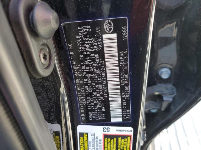 VIN 4T1K61AK2NU024521 2022 Toyota Camry, Xse no.12