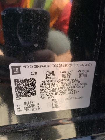 2021 CHEVROLET EQUINOX - 3GNAXUEV3ML365977