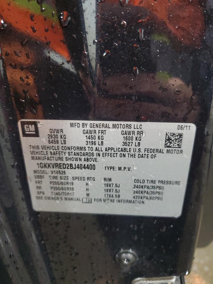 1GKKVRED2BJ404400 2011 GMC Acadia Slt-1