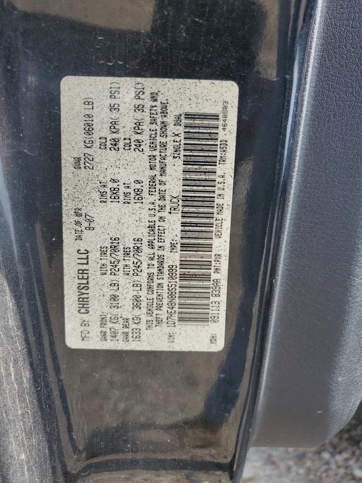 1D7HE48N88S510999 2008 Dodge Dakota Quad Slt