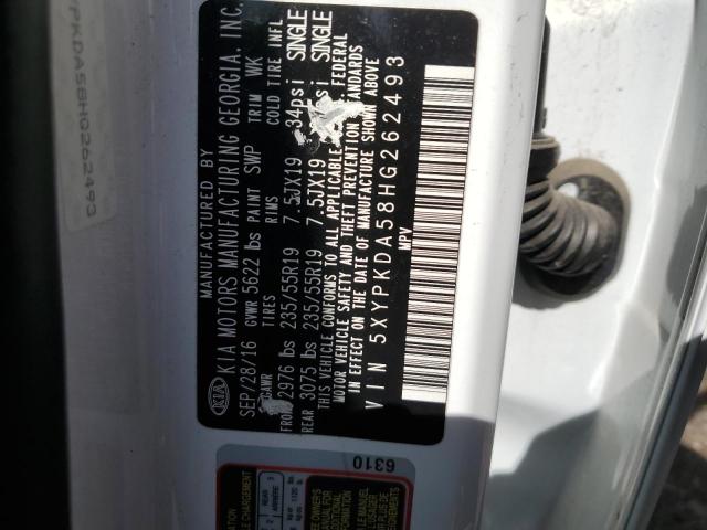 2017 KIA SORENTO SX - 5XYPKDA58HG262493