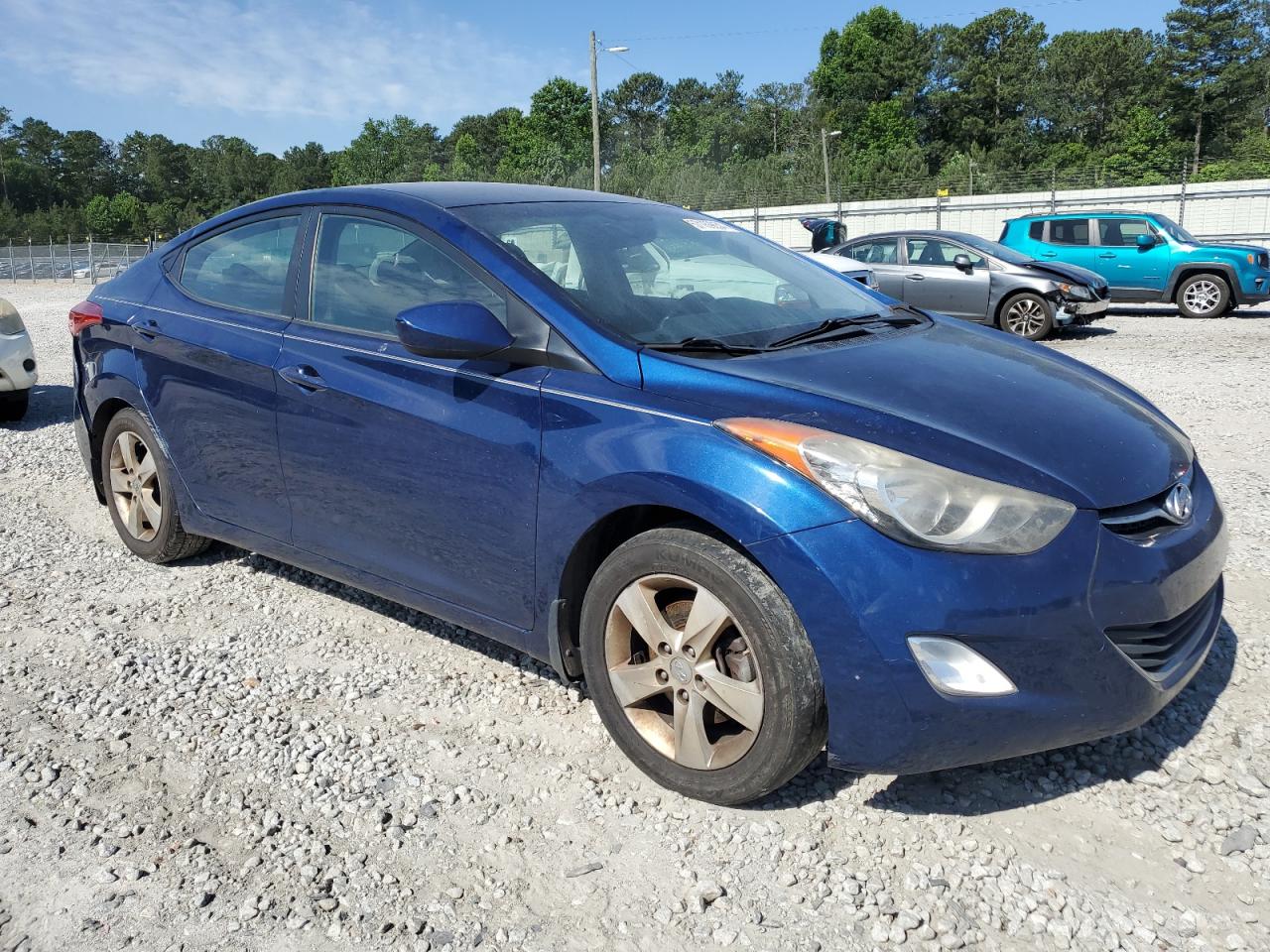 KMHDH4AE7DU670411 2013 Hyundai Elantra Gls