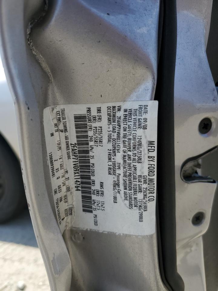 2FAHP71V09X114764 2009 Ford Crown Victoria Police Interceptor