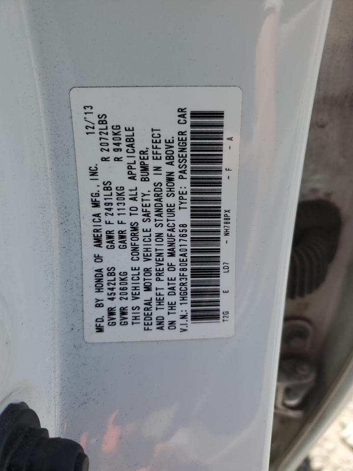 1HGCR3F80EA017658 2014 Honda Accord Exl