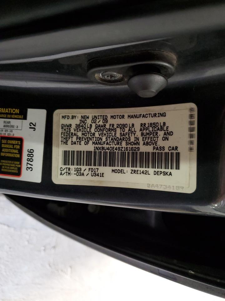 1NXBU40E49Z161629 2009 Toyota Corolla Base