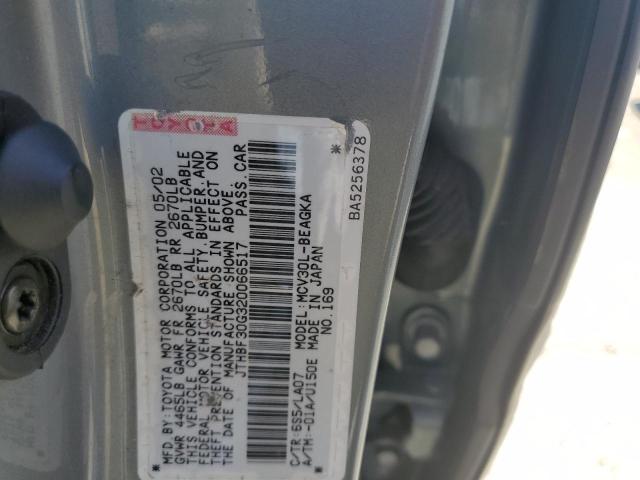 2002 Lexus Es 300 VIN: JTHBF30G320066517 Lot: 55425284