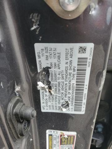 2019 Honda Cr-V Lx VIN: 2HKRW6H31KH202374 Lot: 54306914