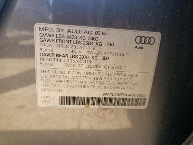 VIN WA1L2AFP0GA003805 2016 Audi Q5, Premium Plus no.12