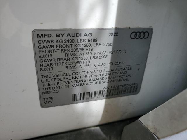 VIN WA1EAAFY0P2024877 2023 AUDI Q5 no.12