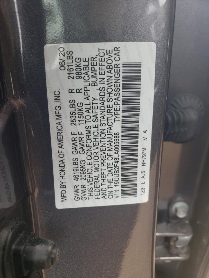 19UUB2F48LA005688 2020 Acura Tlx Technology