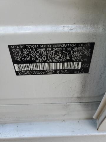 2015 Lexus Is 250 VIN: JTHBF1D23F5073995 Lot: 55032924