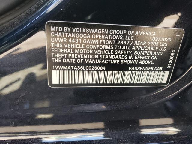2020 Volkswagen Passat R-Line VIN: 1VWMA7A36LC026084 Lot: 56163514