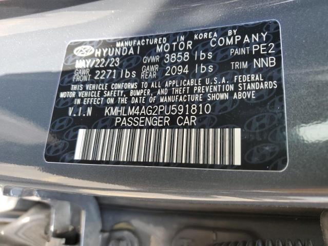 2023 Hyundai Elantra Sel VIN: KMHLM4AG2PU591810 Lot: 53843254