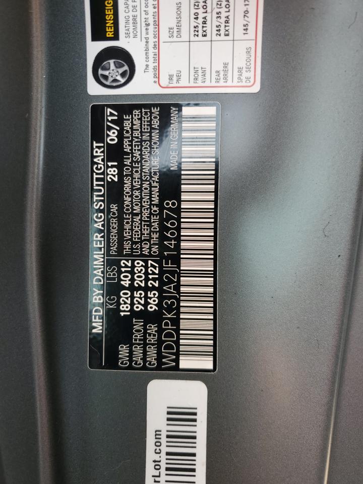 WDDPK3JA2JF146678 2018 Mercedes-Benz Slc 300