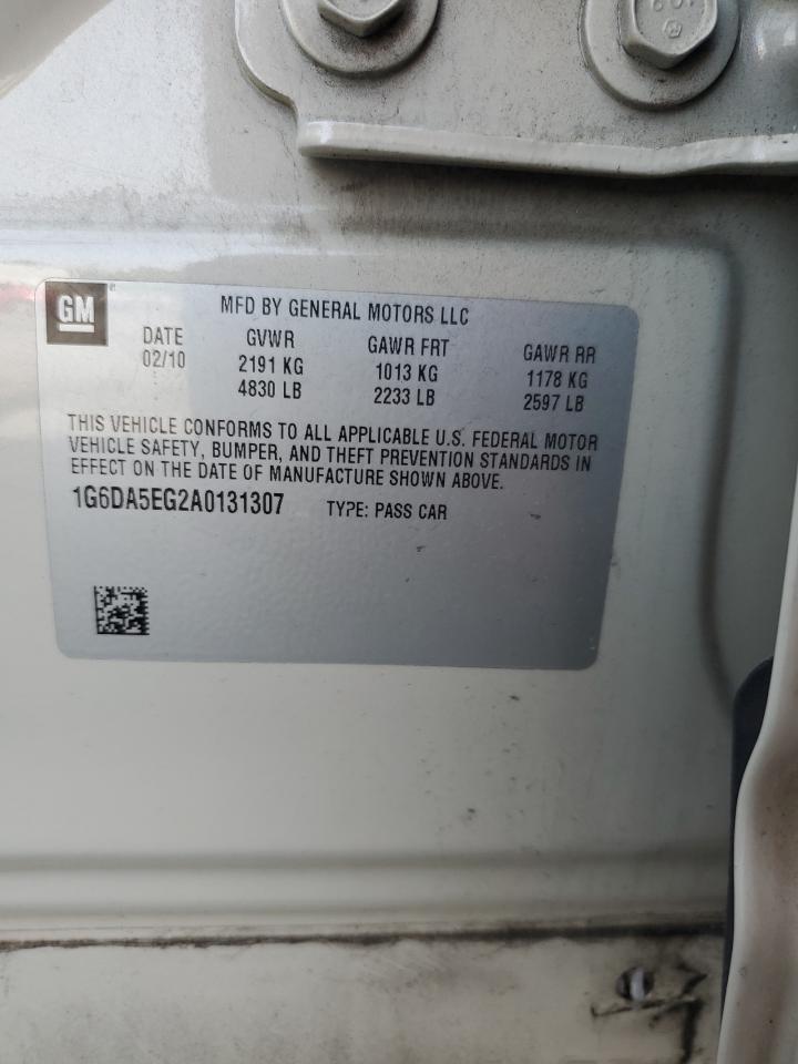 1G6DA5EG2A0131307 2010 Cadillac Cts